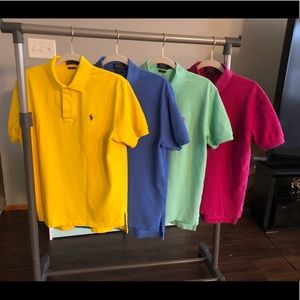 4 Men’s Ralph Lauren Polo Shirts Size Med